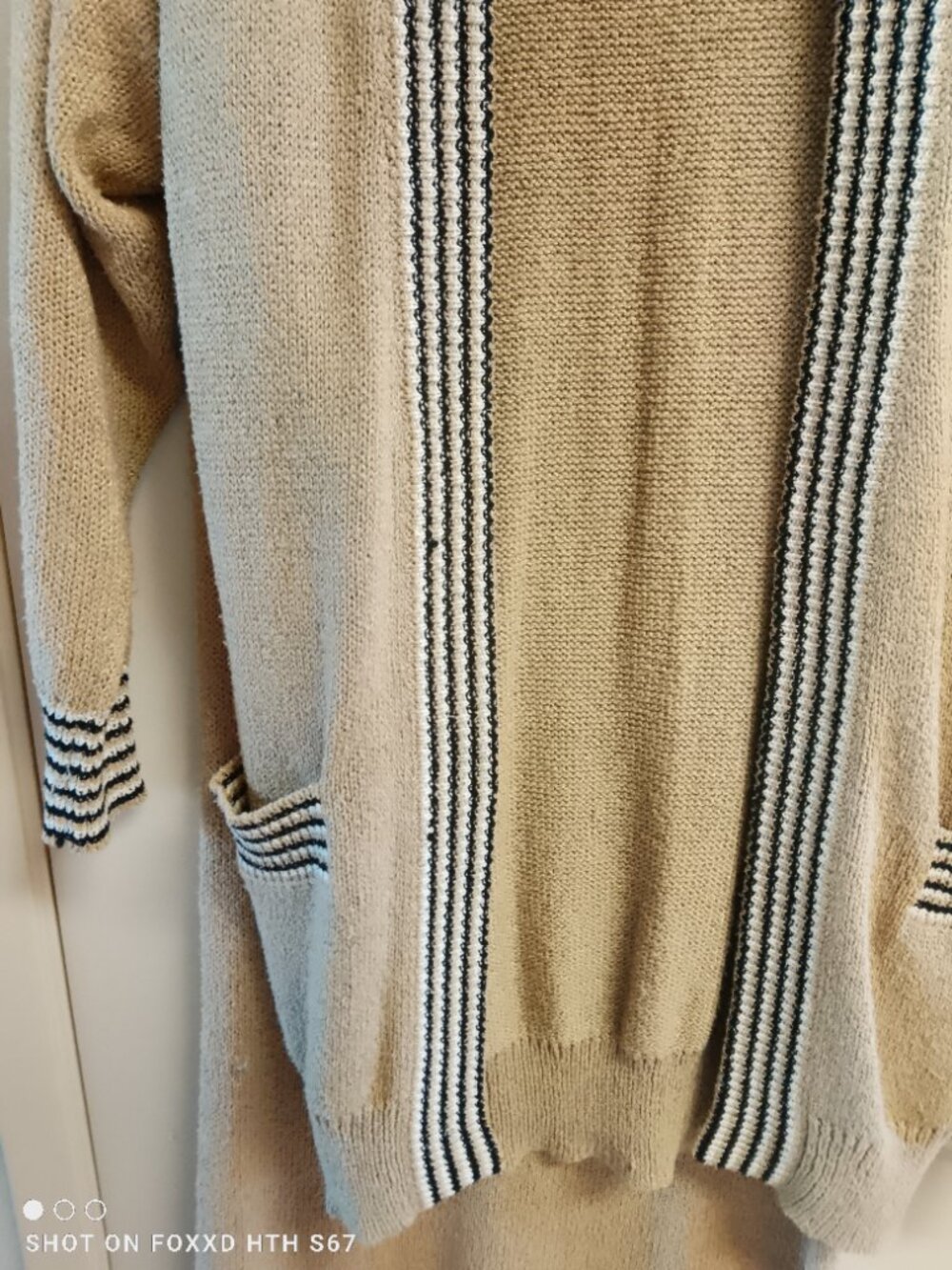 Vintage Christian Dior Separates 3 pc Tan Sweater Skirt Set Small - Picture 3 of 16